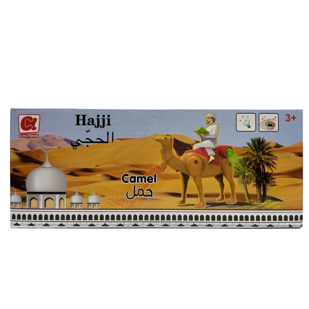 Walking Camel with Rider โ Light-Up & Sound Toy