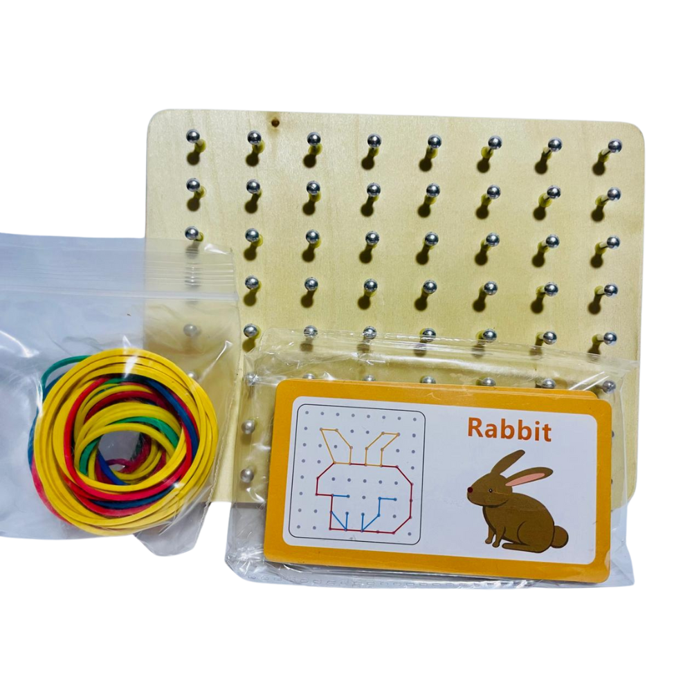 Small Nail Board β Animal & Object Shape Builder for Kids