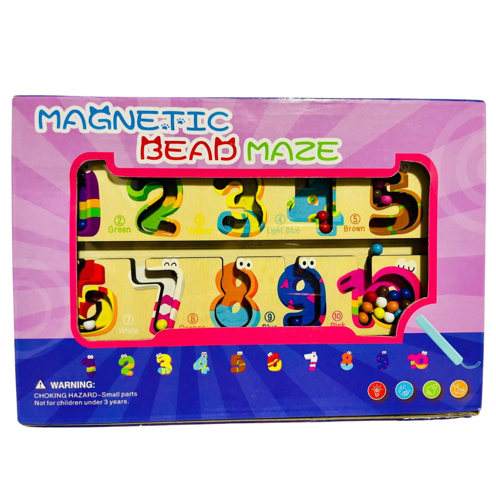 Magnetic Bead Maze – 1-10 Counting Educational Toy for Kids