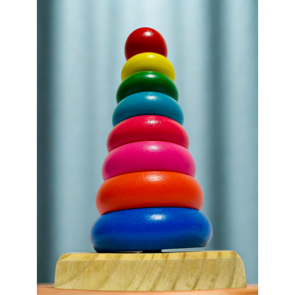 Wooden Rainbow Tower