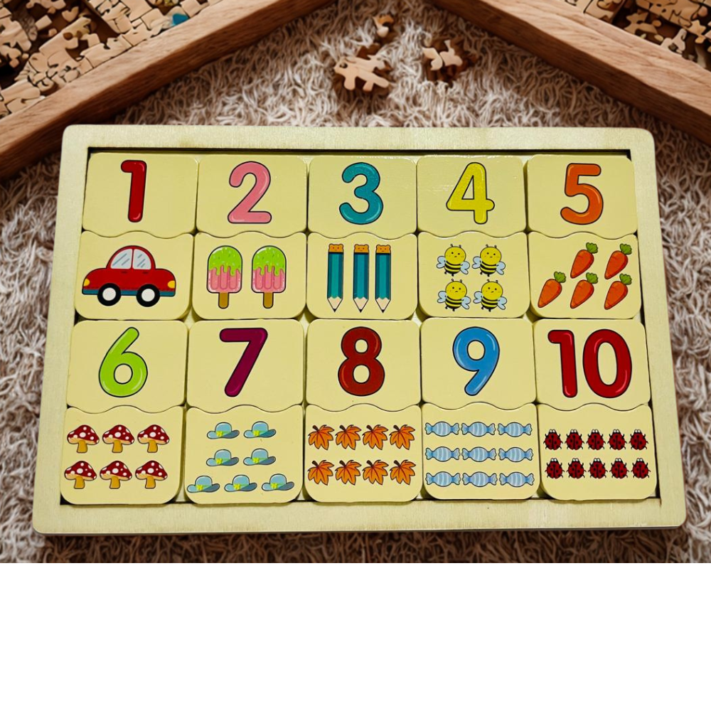 Wooden Board Math Learning Building Blocks Educational Toys