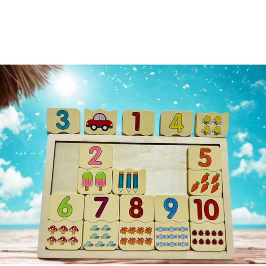 Wooden Board Math Learning Building Blocks Educational Toys