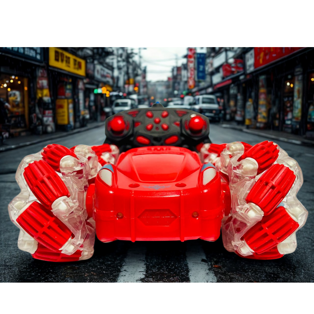 Double Side RC Stunt Car – 360° Spin, Drift, Lights & Lateral Moves