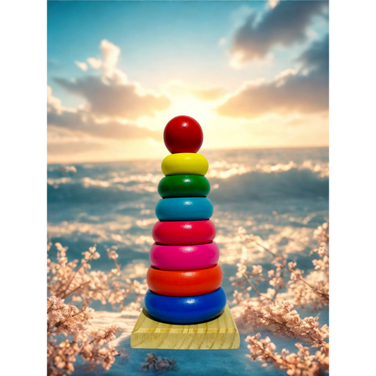 Wooden Rainbow Tower