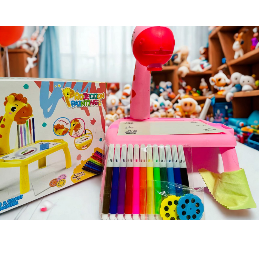Giraffe Projection Painting Table Small with Music