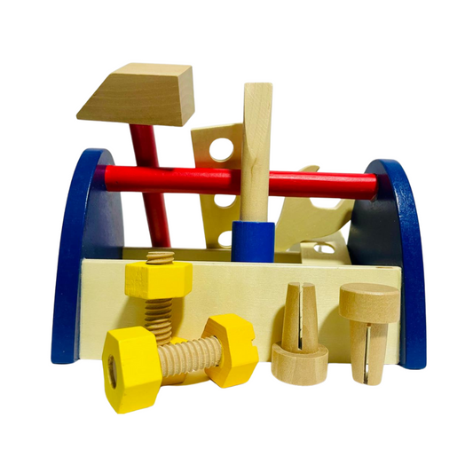Wooden Tool Box – Kids Safe & Educational Tool Set