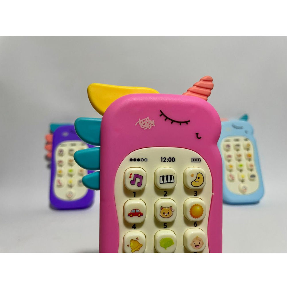 Unicorn Kids Puzzle Mobile Phone – Teether & Light Sound Toy