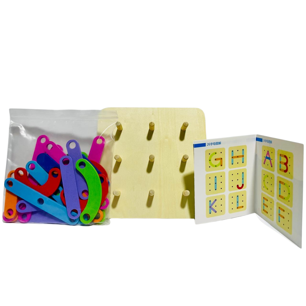 A Hundred Change Collage – Wooden Creative Puzzle & Design Board for Kids