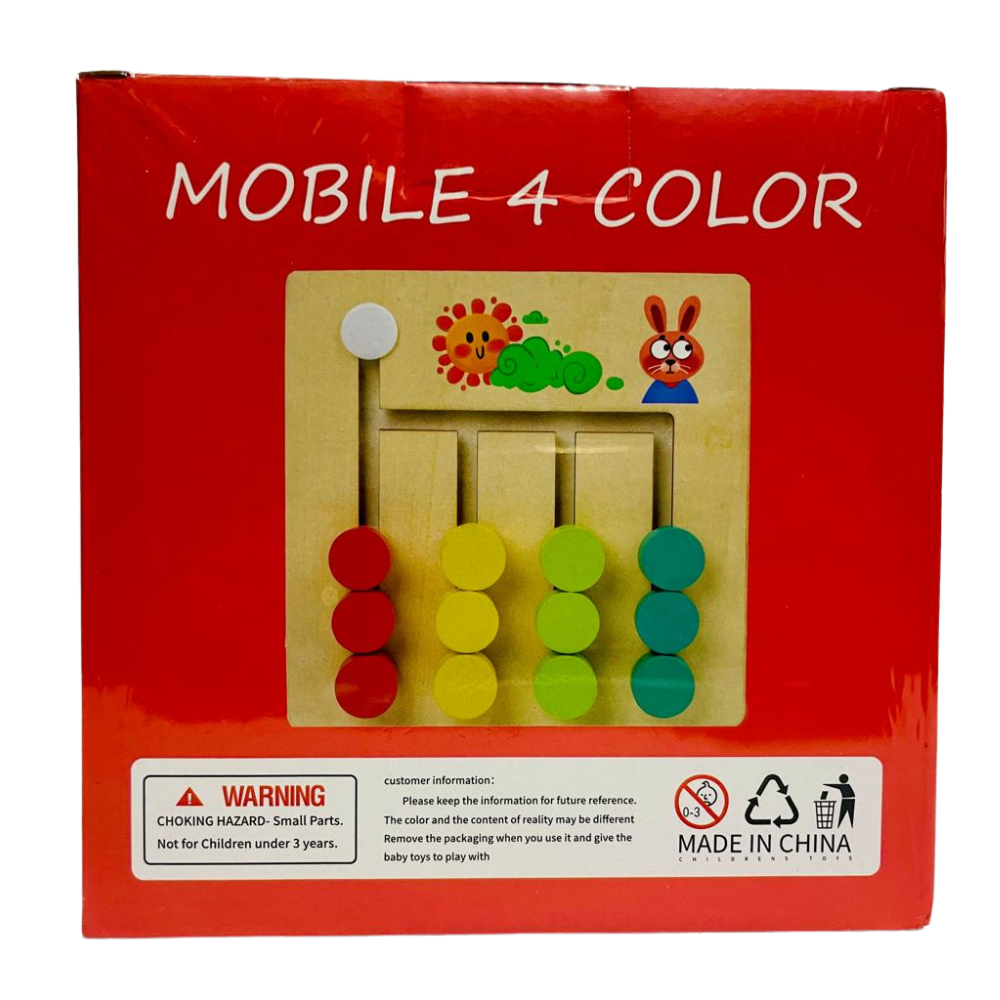 Mobile 4-Color Puzzle – Hand-Eye Coordination Toy