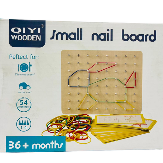 Small Nail Board – Animal & Object Shape Builder for Kids