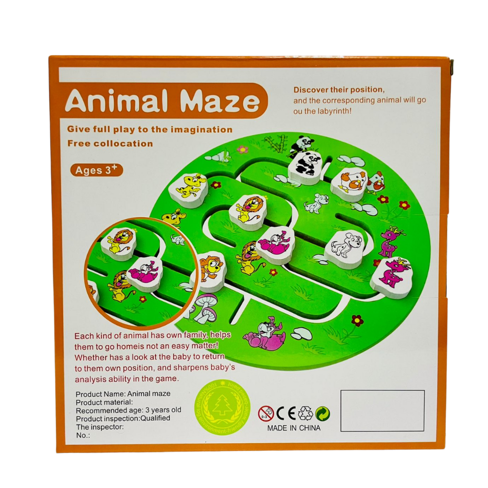 Wooden Animal Maze – Educational & Logical Play Toy