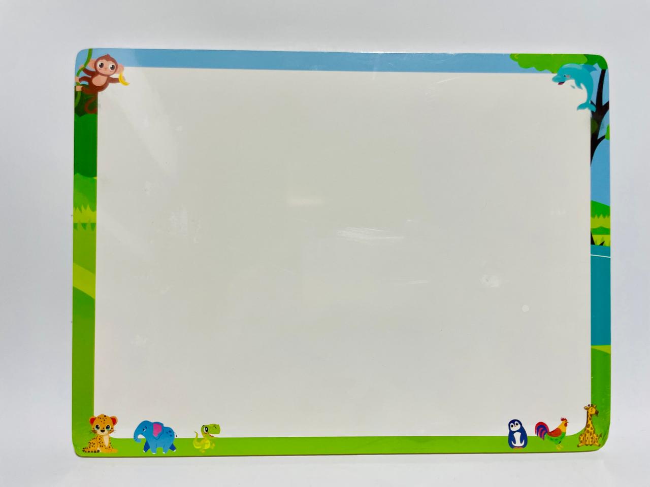 1 to 10 Animal Puzzle Clock Plate with Whiteboard