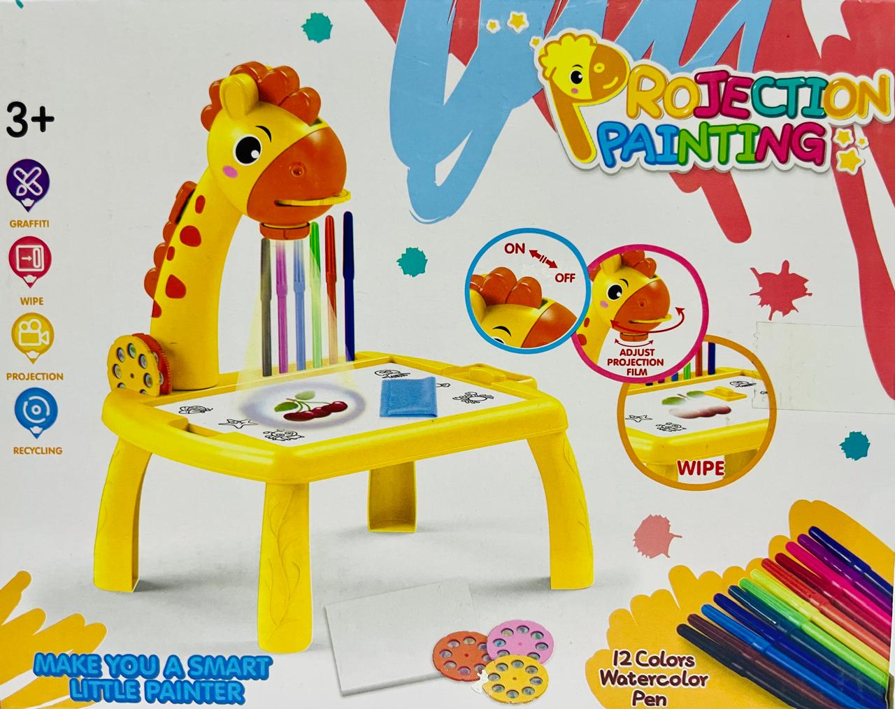 Giraffe Projection Painting Table Small with Music