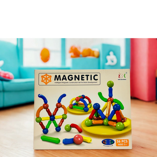 Magnetic Construction Set – 36-Piece Creative Builder Kit